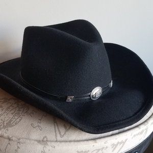 Vintage Stetson Crushable 100% Wool L Cowboy Hat